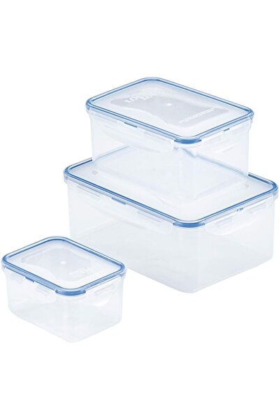 Generic Rectangular Food Storage Container 3-Piece Set – Airtight Leakproof, ...