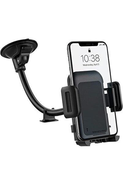 Bukela Gooseneck Universal 360° Car Phone Mount – Windshield & Dashboard Hold...