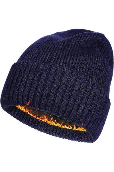 GENERAL Plus Size Fleece Lined Beanie Hat - M/L/XL/XXL Merino Wool Beanie Hat...