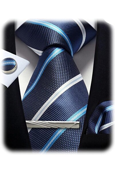 GENERAL [New Design] Striped Plaid Mens Tie Formal Necktie Pocket Squares Tie...