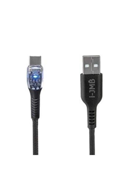 OEM USB кабел за зареждане и пренос на данни - Type C със светлина 1.2 м