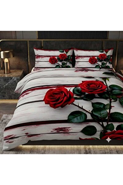 Elmas Dizayn Special Design Brand Double Duvet Cover Set Organic Satin & Cott...