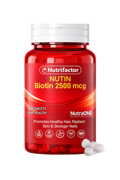 NutraONE NUTIN Biotin 2500 mcg Supplement for Hair, Skin & Nails, High Biotin...