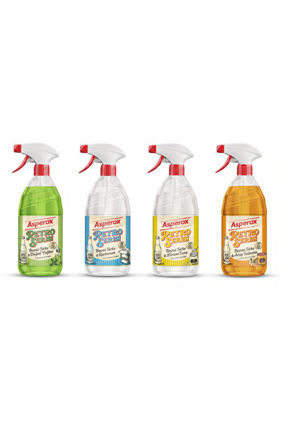ASPEROX RETRO SERİSİ 1000ML 4'LÜ SET