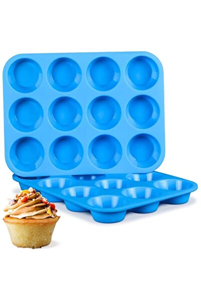 Generic U-HOOME 2Pcs Silicone Muffin Pan Non Stick Silicone Muffin Tins Bakin...