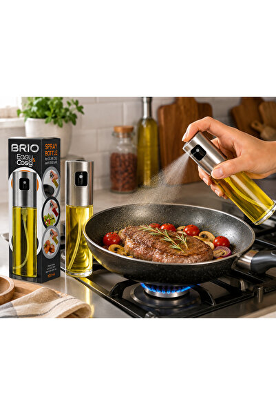 BRIO Easy & Cosy Pulverizator pentru Ulei și Oțet, 100 ml, Recipient din Stic...