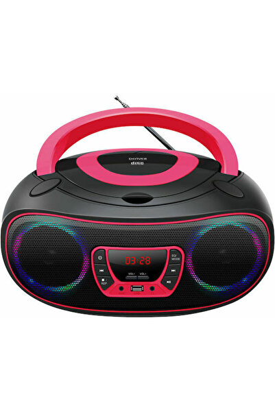 Denver Φορητό Σύστημα Ήχου με Bluetooth, CD, USB, Ραδιόφωνο, Ροζ, Κωδικός: TC...