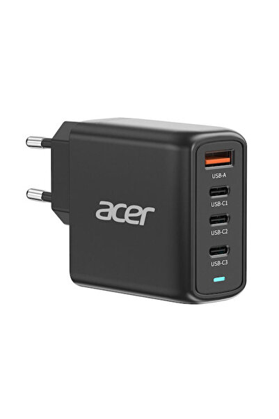 ACER Φορτιστής χωρίς καλώδιο GaN με θύρα USB-A και 3 θύρες USB-C, Παροχή ισχύ...