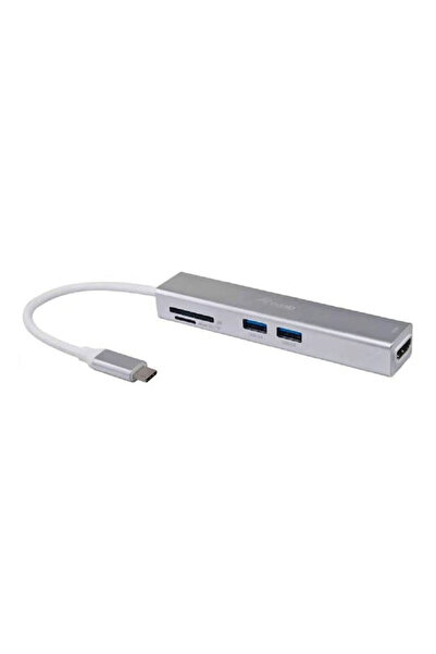 EQUIP Σταθμός σύνδεσης USB-C με HDMI 4K Ασημί (133480)