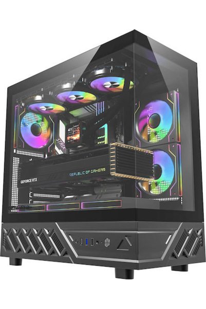 Other Darkflash DS950 Gaming Mini Tower Θήκη Υπολογιστή με Πλαϊνό Παράθυρο κα...