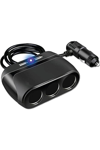 2go Φορτιστής αυτοκινήτου με θύρες: 2xUSB, 3xΑναπτήρας με ενσωματωμένο καλώδι...