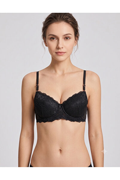 Ebru Lingerie Silicone Supported Lace Bra