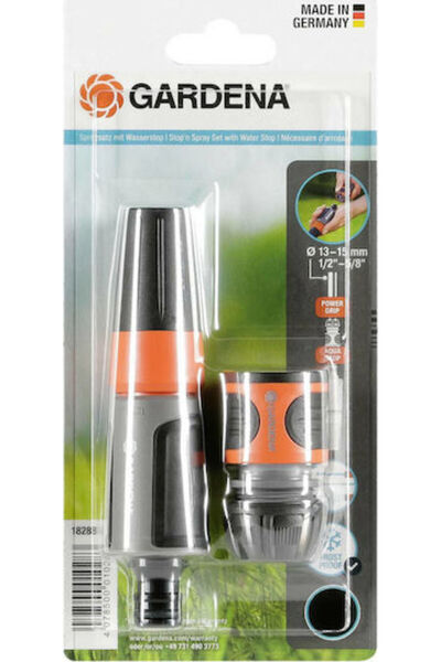 Gardena Σετ Εκτοξευτή Νερού Stop 'n' Spray με Ταχυσύνδεσμους Διπλής Λειτουργί...