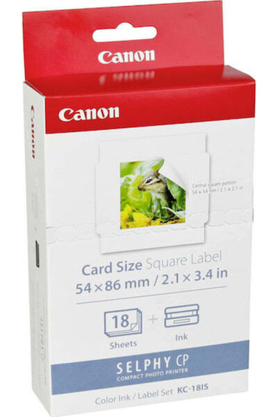 Canon KC-18IS Φωτογραφικό Χαρτί 54x86 για Εκτυπωτές Θερμικής Εξάχνωσης/Μεταφο...