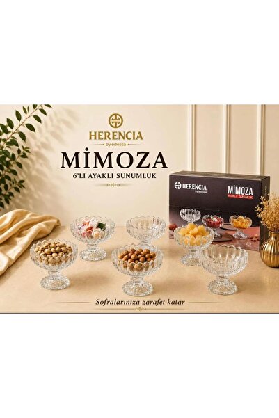 Herencia MİMOZA AYAKLI SUNUMLUK 6 LI 105 ML