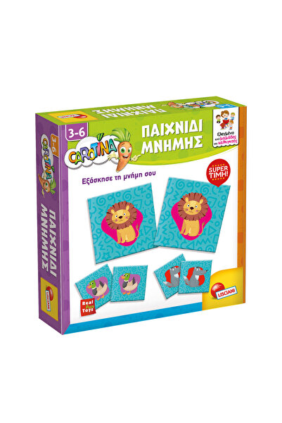 Lisciani Παιχνίδι Μνήμης - Εκπαιδευτικό Memory Game με Ζώα για Παιδιά 3-6 Ετώ...
