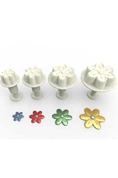 ADG Press-To-Close Flower with 6 Leaves, Large, 4-Pack