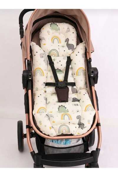 Wenaris 100% Cotton Orthopedic Baby Stroller Cushion with Lumbar Support, Siz...