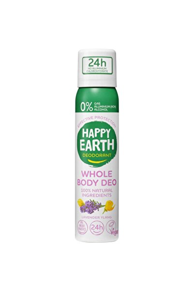 Happy Earth %100 Doğal Lavanta Ylang Tüm Vücut Deodorant Spreyi 100 ML