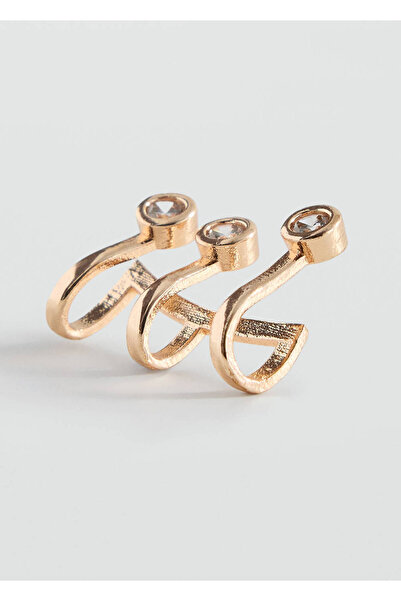 Mango Teen Kristal detaylı ear cuff