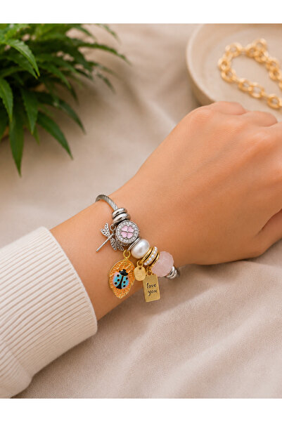FASHION Charmlı Model Ladybug Women's Bracelet
