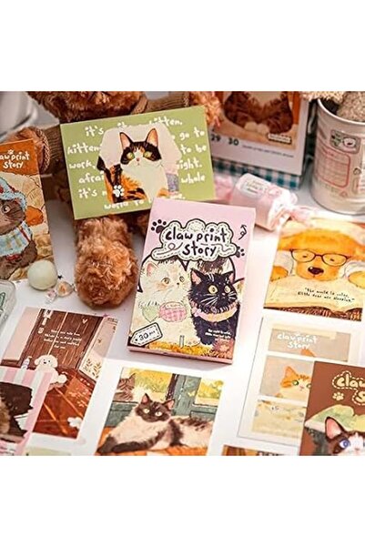 Tazweeq Travel Postcards Animal Theme, Paw-some Tales Boxed Paper Postcards, ...