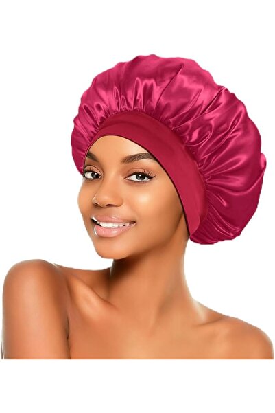 GoodTool Women’s Adjustable Satin Sleep Cap with Wide Brim – Effectively Cont...