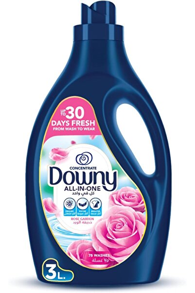 downy منعم أقمشة برائحة حديقة الورد، سعة 3 لتر، تركيبة متعددة الأغراض مركزة من
