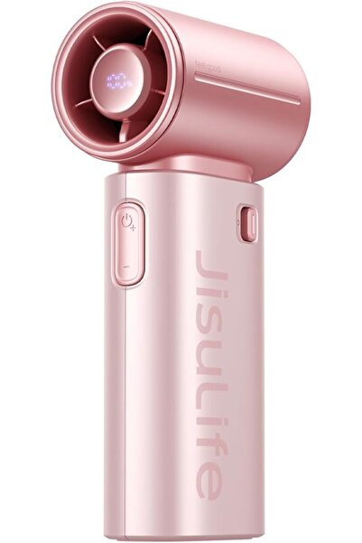 JISULIFE Handheld Fan Life9S - Sleek Chrome: Turbo Power, 22 Hours Cooling | ...