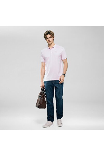 Giordano Men's Slim Fit Liquid Touch Cotton Interlock Polo