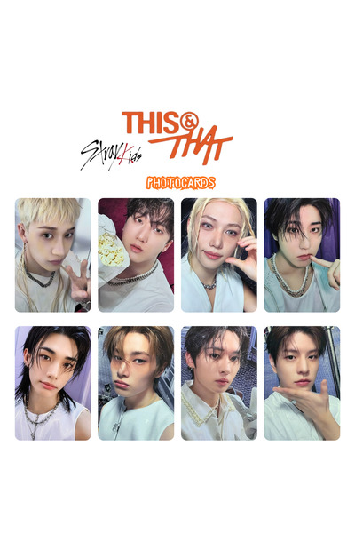 Kpop Dünyasi STRAY KIDS '' This & That '' LP Ver. Photocards Set