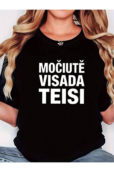 2BIR Women's-Shirt, Lithuanian Word MO?IUT? VISADA TEISI" "Grandma Is Right" ...