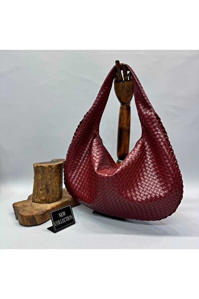 WİKİDAYS.S MODA TRENDİ Knitted Patterned Large Hobo Bag