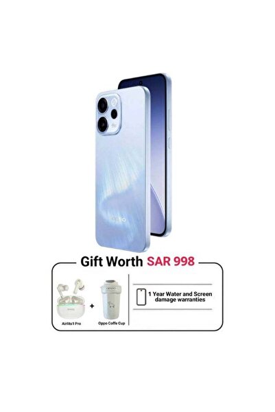 OPPO رينو15 إف ثنائي الشريحة بلون أورورا الأزرق مع ذاكرة وصول عشوائي 12 جيجاب...