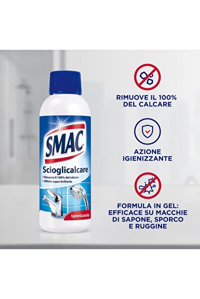 SMAC Експресен дезинфекциращ и против котлен камък спрей-препарат за баня с т...
