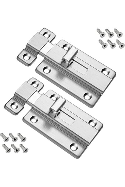 STARSTAR Door latch 2pc sliding lock stainless bolt for interior.