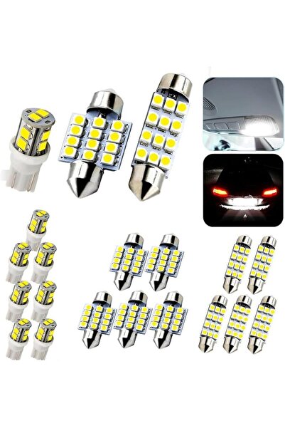 JOYZZZ Led Car Bulb Kit, 20 Pack Festoon T10 31mm 42mm Size, Dome Map Door Li...