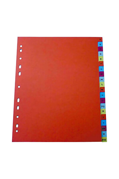 Optima Index Plastic Color, A4+, Extra Wide, 120 Microni, Alfabetic A-Z, - pr...