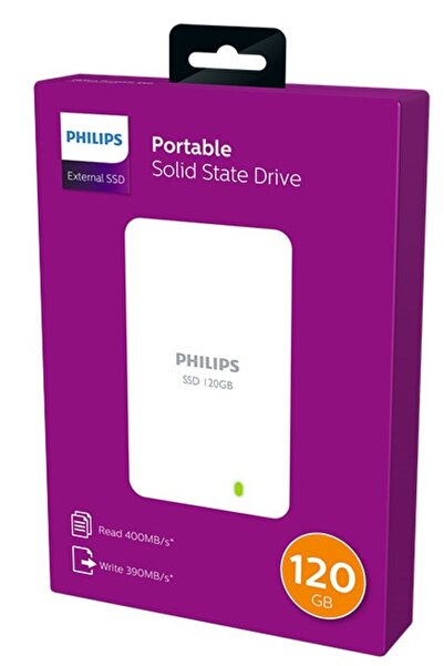Philips External Hard Disk - Ssd 120Gb, Usb 3.0 storage media