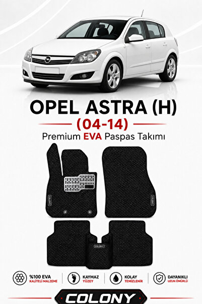 COLONY Opel Astra H Uyumlu EVA Paspas Tam Set–Araca Özel,Kolay Montaj,Su Geçi...