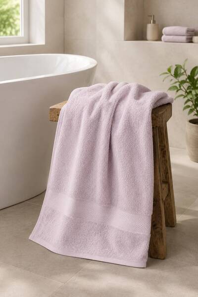 Ucarehome Bath Series Lilac Color Premium Soft, Tight Weave Bath-Body Towel (...