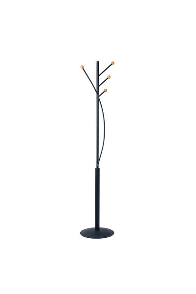 MAUL Cuier Metalic, 4 Agatatori, Baza Solida, Laura - Negru, 5 cm
