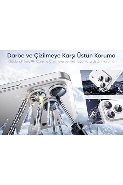 Yıldızan Avelune Store iPhone 16 Pro Max Compatible Camera Lens Protector, 9H...