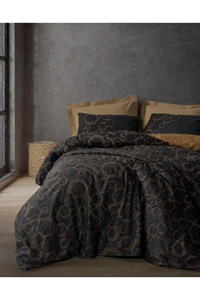 Cotonbox Cotton Box Dark Double Duvet Cover Set Dawn Copper
