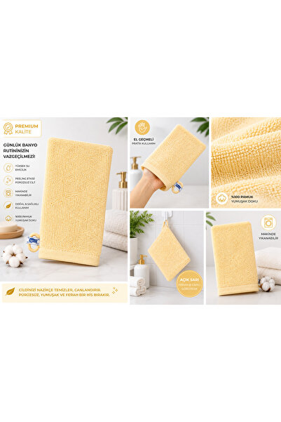 ÖZHANE TEKSTİL %100 Pamuk Kese 15x21 30 Gr Sarı (1 Adet)