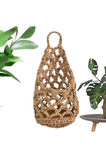 Generic Macrame Plant Hanger Boho Macrame Space Saving Storage | Indoor Plant...