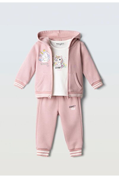 Evita Σετ βρεφικό κορίτσι 3τμχ ΕΒΙΤΑ 267506 "Unicorn Dream" ροζ