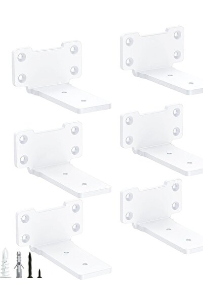 OEM Suporturi metalice pentru rafturi de perete, capacitate 165 lb, set de 6,...