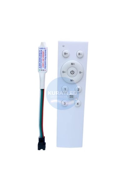 Tek Renk Pixel LED Kontrolcüsü | RF Kumandalı | Kayar LED & Dijital LED | Animasyonlu Tek Renk LED