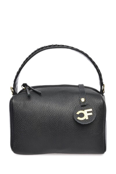 SimpleFind Carla Ferreri Geanta piele -Carlotta-Negru,Geanta de mana piele na...